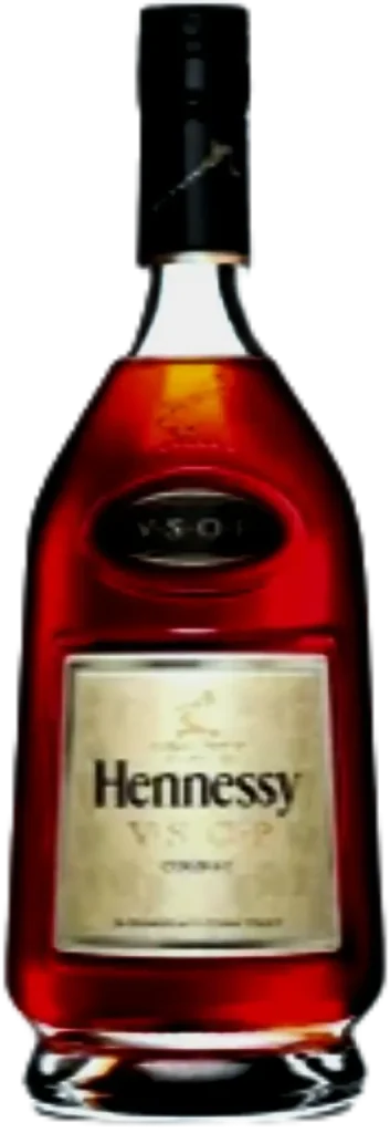 Botella de coñac de la prestigiosa marca Hennessy.  Hennessy V.S.O.P.