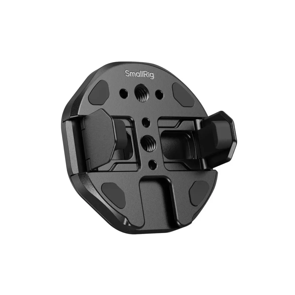 Soporte magnético de SmallRig. Un soporte ligero, su diámetro es ligeramente superior al de el disco magnético que viene incluíido.. Smallrig a añadido la posibilidad de atornillar el soporte en sistemas de fotografia profesional. 